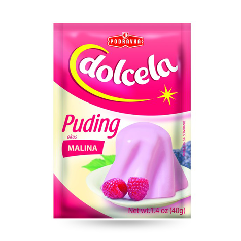 DOLCELA Pudding Raspberry 18/40g