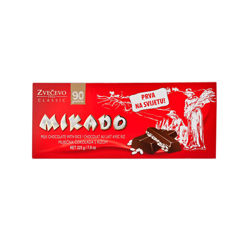 ZVECEVO Mikado Rice Chocolate 48/225g