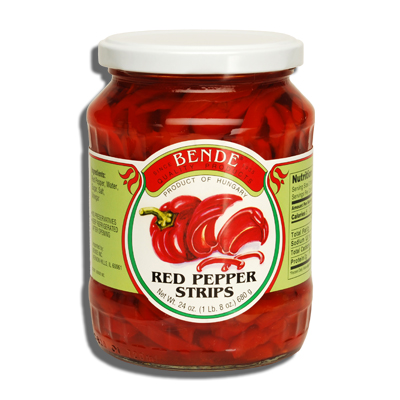 BENDE Peppers Red Strips 12/24oz