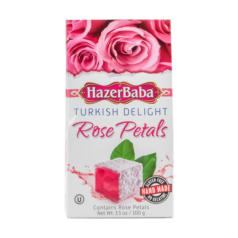 HAZERBABA Turkish Delight Rose Petal 4/6x100g