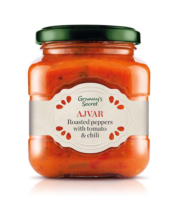 GRANNY'S SECRET Roasted Peppers w/Tomato & Spices [Lutenica] 6/550g