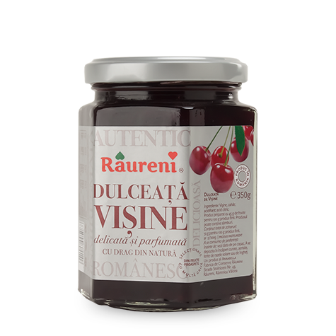 RAURENI Dulceata de Visine [Sour Cherry Preserve] 12/350g