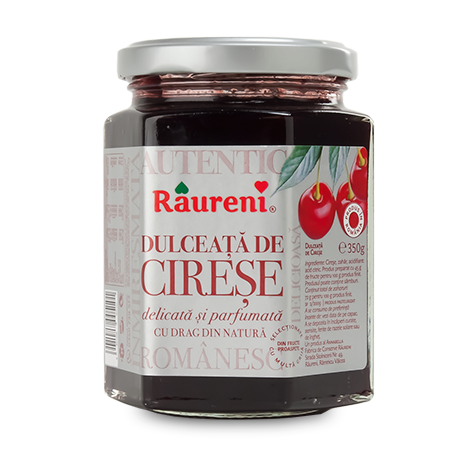 RAURENI Dulceata de Cirese [Sweet Cherry Preserve] 12/350