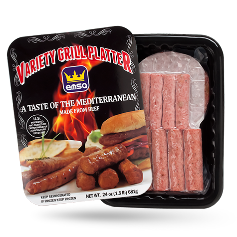 EMSA Variety Grill Platter All Beef 10/24oz [Frozen]