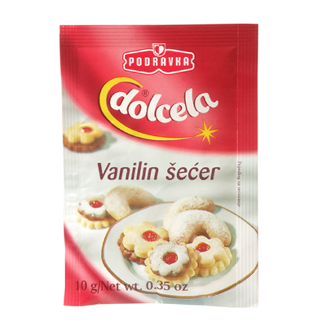 DOLCELA Baking Sugar Vanilla 5+1 Gratis 44/6x10g