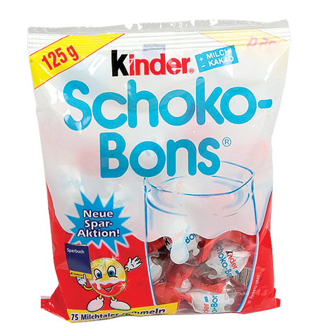 Schoko-Bons Kinder - Sachet de 125 g, tous les services généraux.