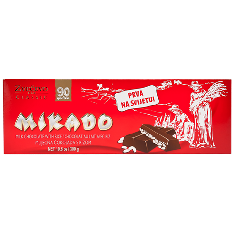 ZVECEVO Mikado Rice Chocolate 32/300g
