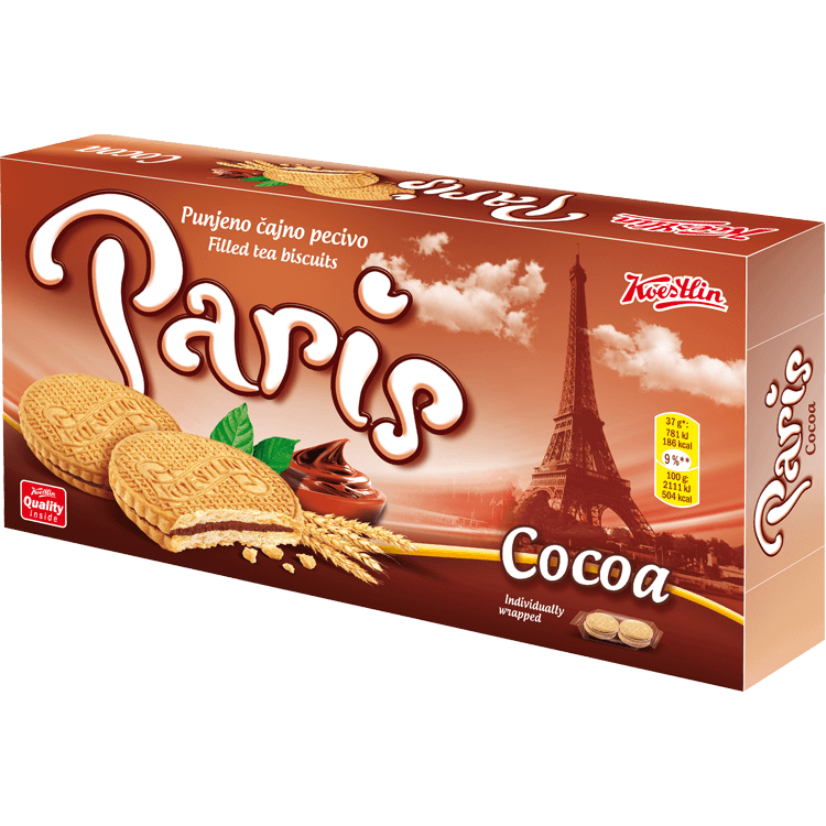 KOESTLIN Paris Filled Biscuit Cocoa 12/300g [05036]