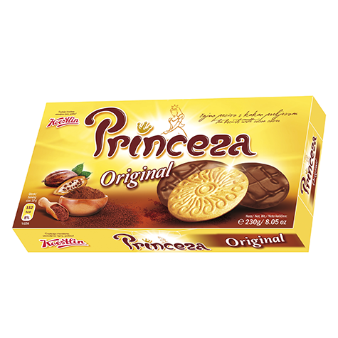 KOESTLIN Princeza Chocolate Cover Tea Biscuit 12/250g [05056]
