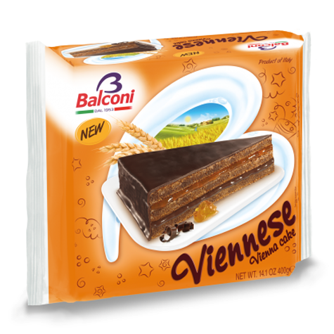 BALCONI Torta Viennese Apricot & Chocolate 6/400g