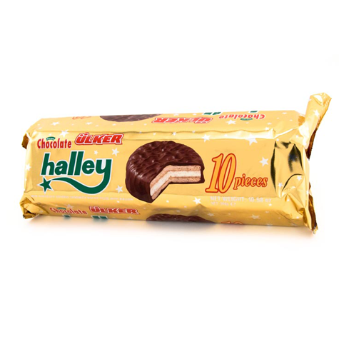 ULKER Halley Chocolate Cover Biscuit 12/300G