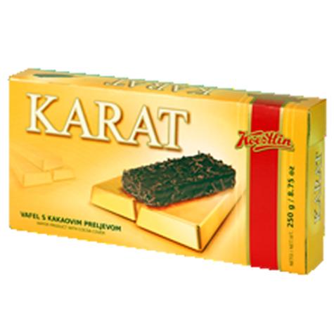 KOESTLIN Napolitanke Wafers Karat Chocolate Cover 12/250g [05041]