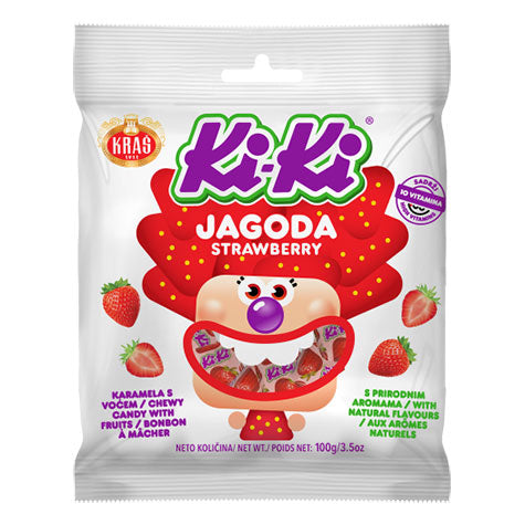 KRAS Candy Kiki Jagoda Strawberry 34/100g