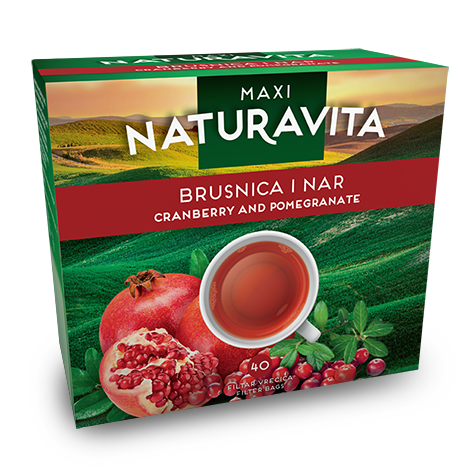NATURAVITA Tea Cranberry & Pomegranate Maxi 16/92g