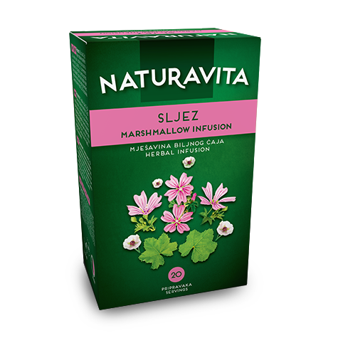 NATURAVITA Tea Sljez Marshmallow Infusion 24/40g