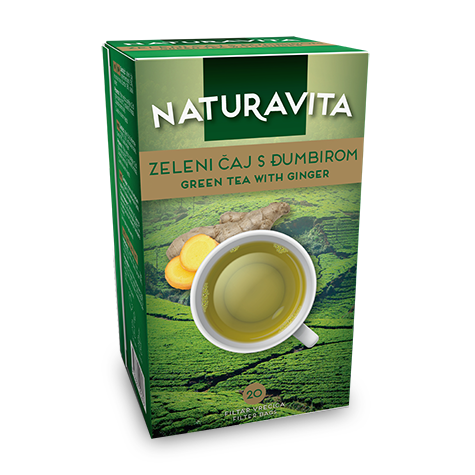 NATURAVITA Tea Green with Ginger 12/40g