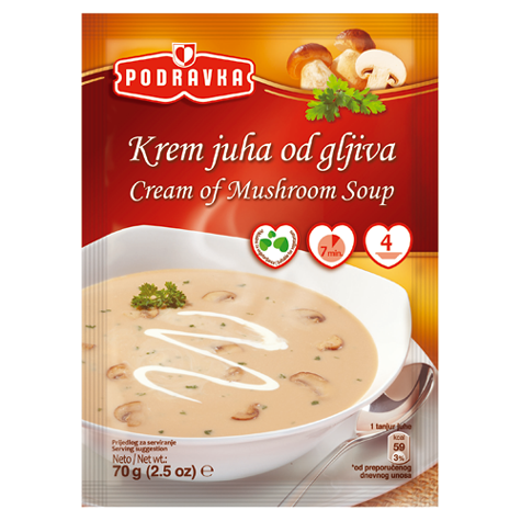 PODRAVKA Soup Cream of Mushroom 18/54g