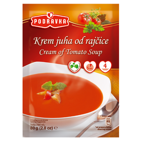 PODRAVKA Soup Tomato Cream 18/80g