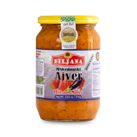 BILJANA Ajvar Makedonski Extra Hot and Spicy 12/670g [58048]