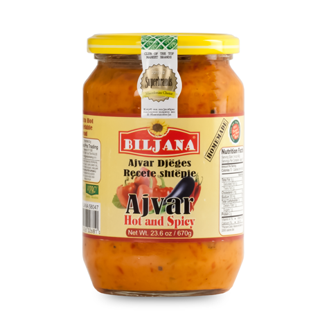 BILJANA Ajvar Shtepiake Extra Hot and Spicy 12/670g [58047]