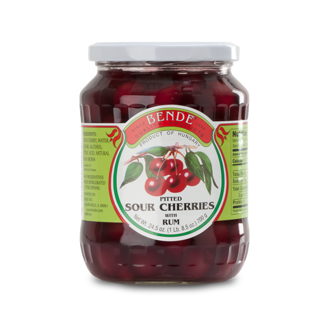 BENDE Compote Sour Cherry w/Rum 12/700g