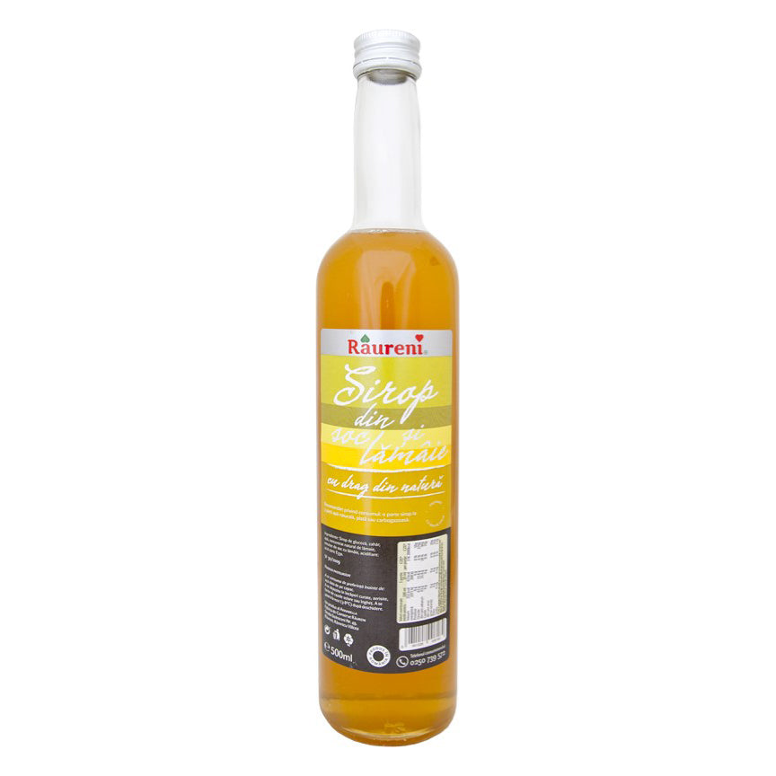 RAURENI Sirop din Soc si Lamaie [Elderflower-Lemon Syrup] 8/500ml