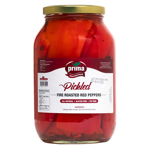 PRIMA Pickled Fire Roasted Red Peppers 4/2500g