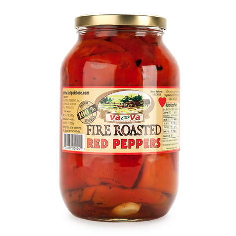 va-va Fire Roasted Red Peppers w/Garlic 6/2350g