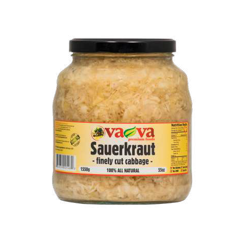 va-va Sauerkraut Cabbage Sliced 6/1550g