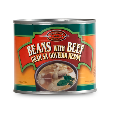 BROTHER AND SISTER Grah sa Govedim Mesom Bean Soup with Beef 12/600g