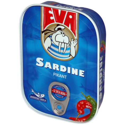 EVA Sardines w/Hot Peppers 30/115g [22034]