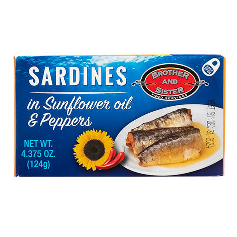BROTHER AND SISTER Sardines in Sunflower Oil SPICY 50/125g