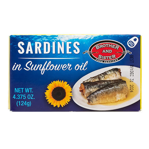 BROTHER AND SISTER Sardines in Sunflower Oil 50/125g