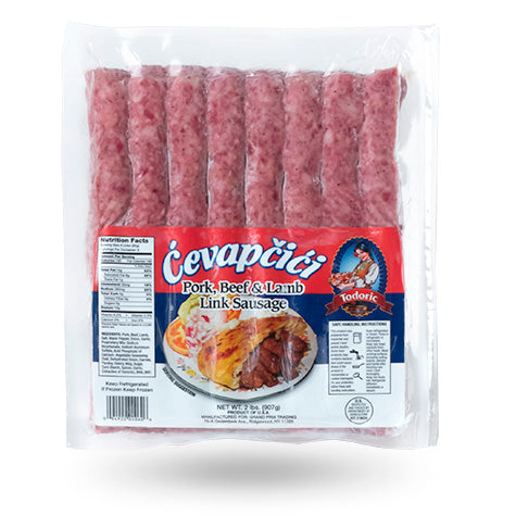 TODORIC Cevapcici Beef, Pork & Lamb ClearPak 26/2lb [Frozen]