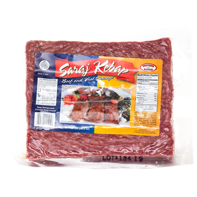 BROTHER AND SISTER Saraj Kebap Beef & Veal Sausage 28/1.8lbs [Frozen]