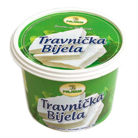 POLJORAD Travnicka Bijela Feta Cow's Milk Cheese 6/400g