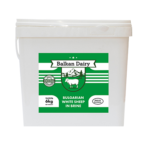 BALKAN DAIRY Regular Feta Cheese Sheep 6kg plastic