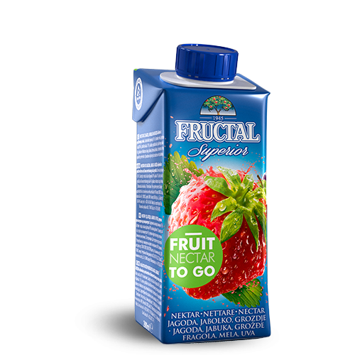 FRUCTAL Superior FRUIT TO GO Strawberry 24/0.20L